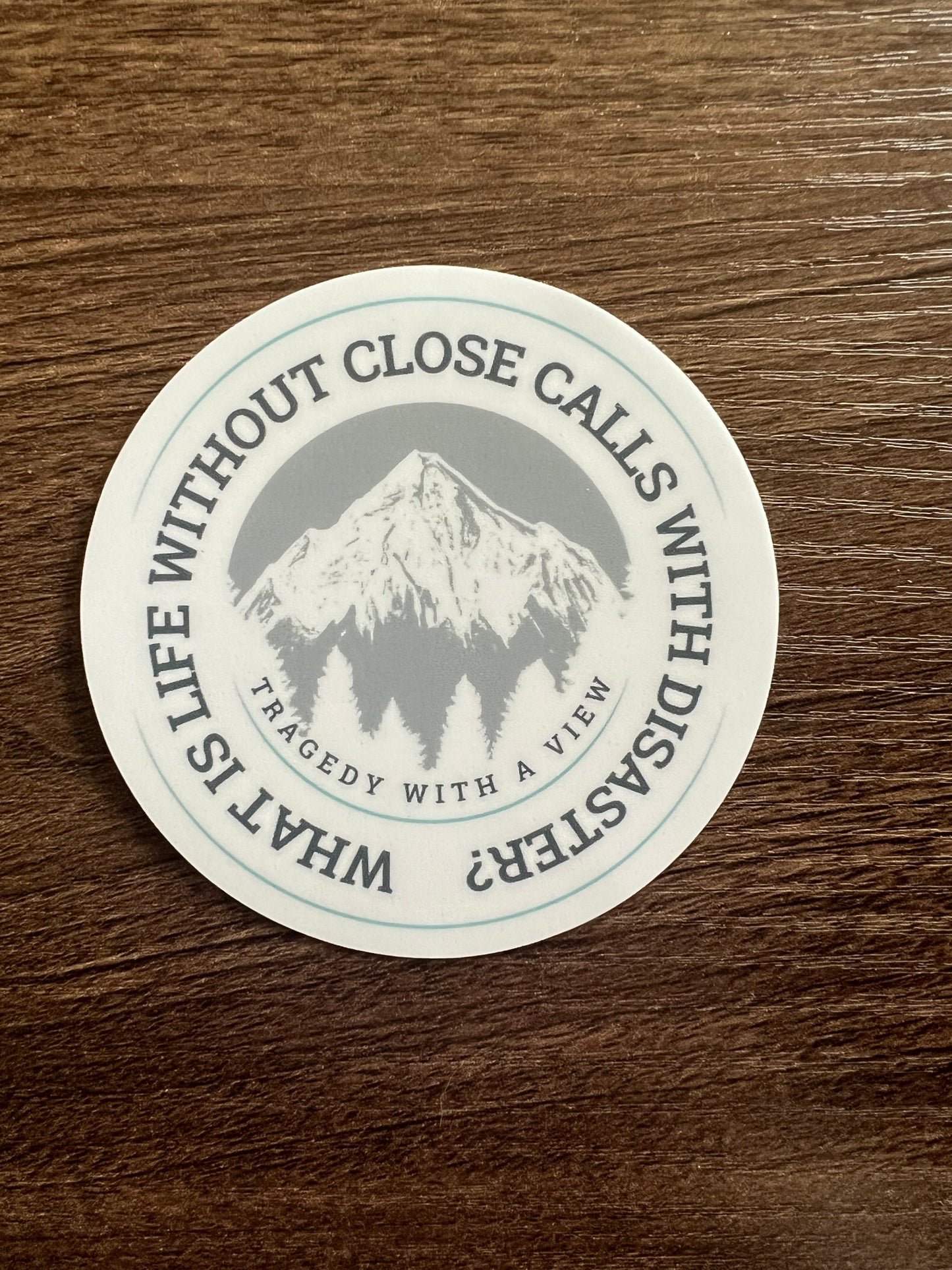 Mountain Circle Sticker