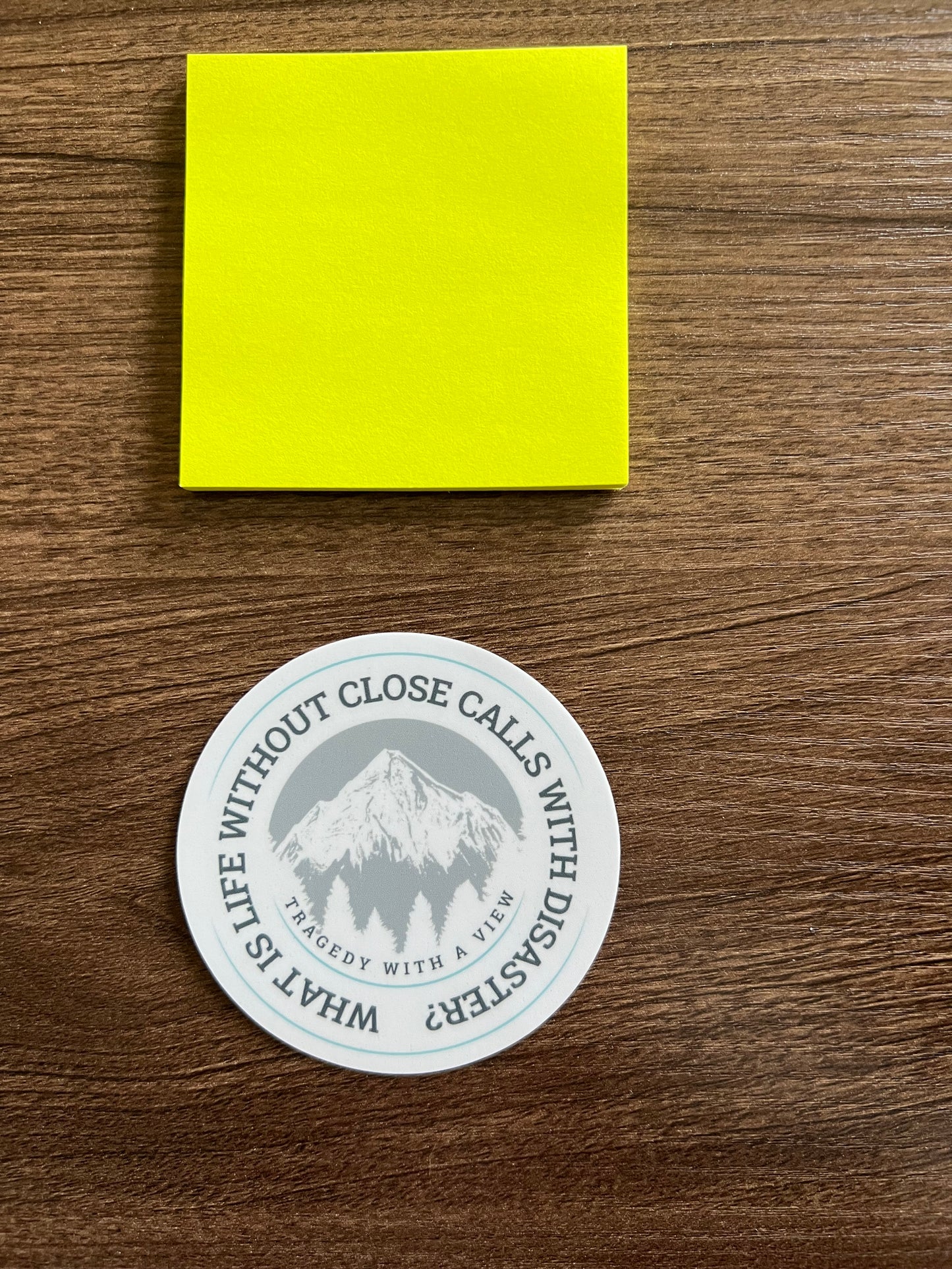 Mountain Circle Sticker