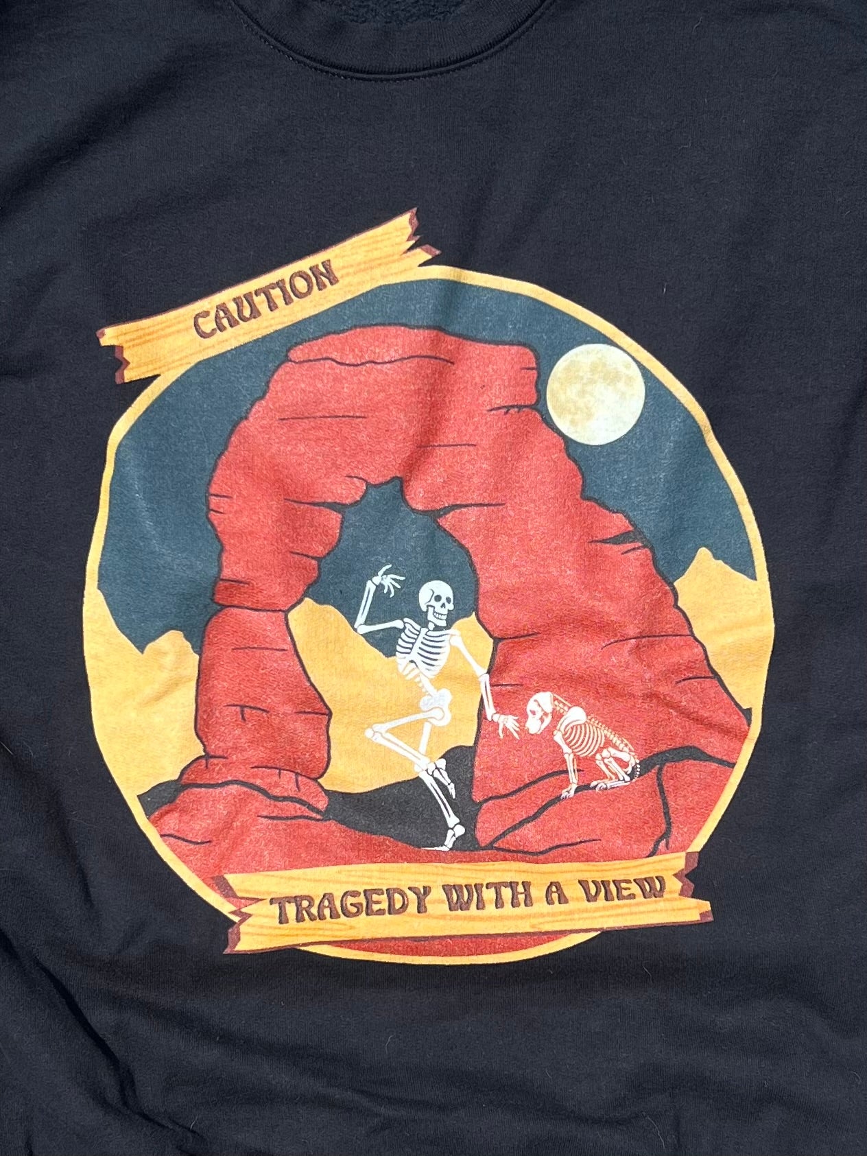 Dancing Skeleton Crew Neck Sweatshirt