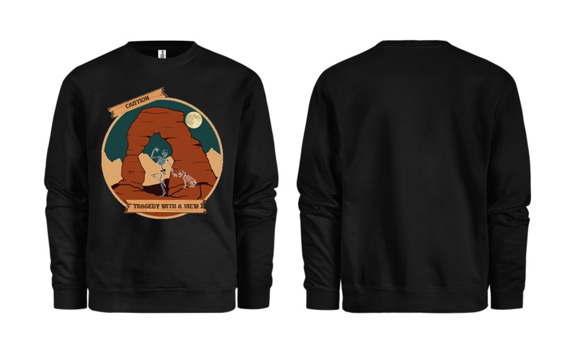 Dancing Skeleton Crew Neck Sweatshirt